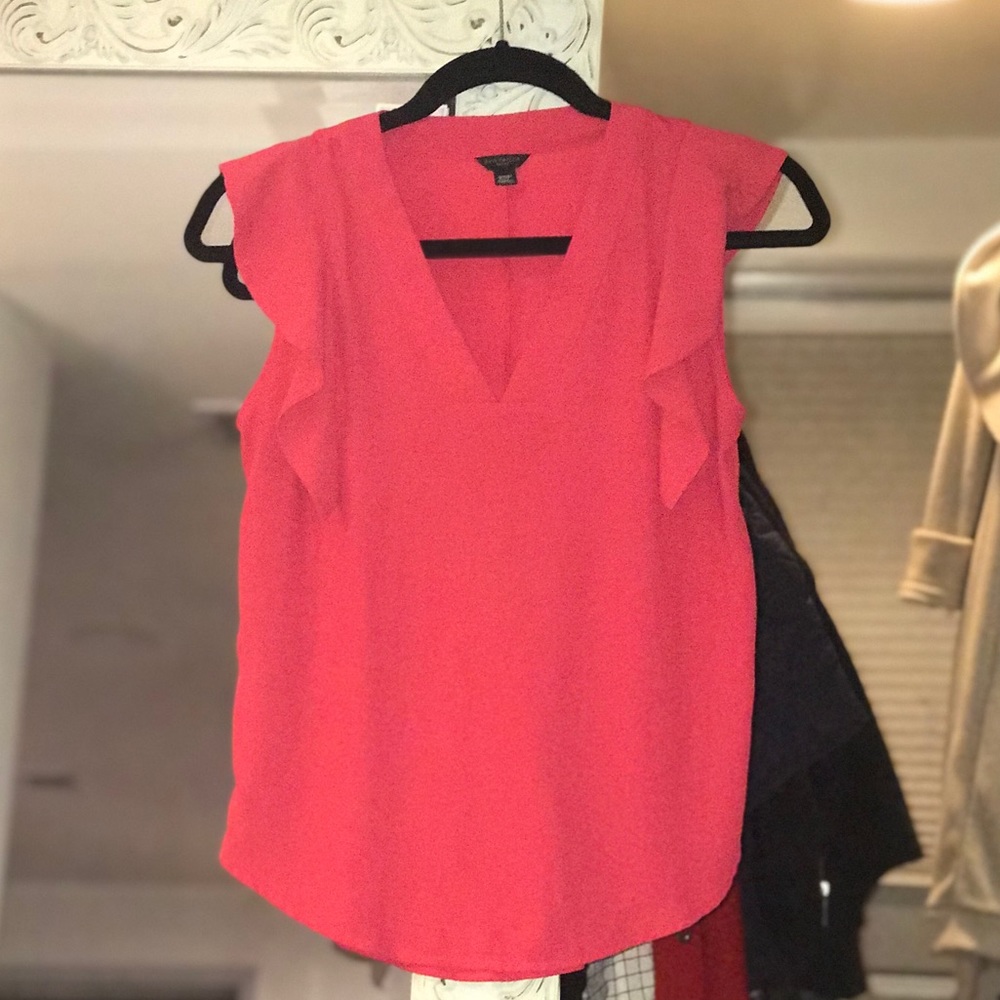 Petite xs red Ann Taylor top